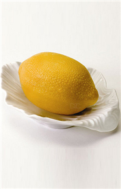 GRA柠檬造型香氛皂附叶片状小盘
